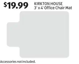 Aldi KIRKTON HOUSE 3' x 4' Office Chair Mat offer
