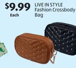 Aldi LIVE IN STYLE Fashion Crossbody Bag offer