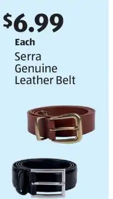 Aldi Serra Genuine Leather Belt offer