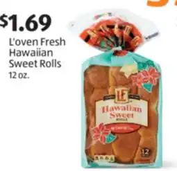 Aldi L'oven Fresh Hawaiian Sweet Rolls offer