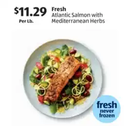 Aldi Fresh Atlantic Salmon with Mediterranean Herbs offer