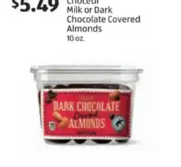 Aldi Choceur Milk or Dark Chocolate Covered Almonds offer