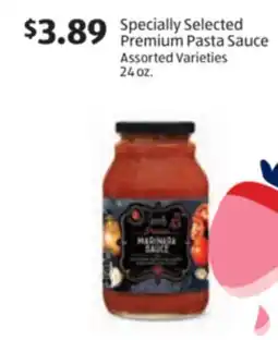 Aldi Specially Selected Premium Pasta Sauce offer