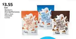 Aldi Benton's Mini Waffle Cones offer
