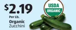 Aldi Organic Zucchini offer