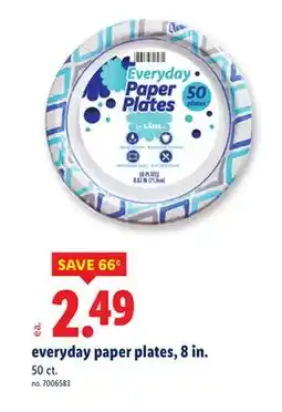 Lidl everyday paper plates offer