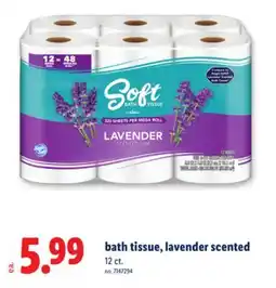 Lidl bath tissue, lavender scented offer