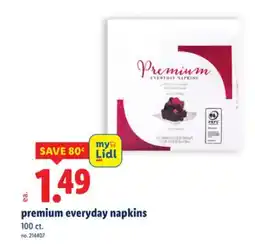 Lidl premium everyday napkins offer