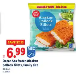 Lidl Ocean Sea frozen Alaskan pollock fillets, family size offer