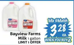 Foodmaxx Bayview Farms Milk offer