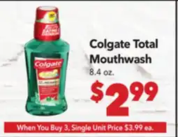 Vallarta Supermarkets Colgate Total Mouthwash offer