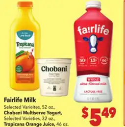Vallarta Supermarkets Fairlife Milk offer