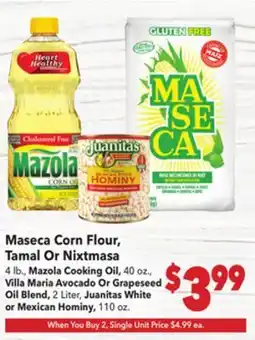 Vallarta Supermarkets Maseca Corn Flour Tamal Or Nixtmasa offer