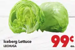Vallarta Supermarkets Iceberg Lettuce / LECHUGA offer