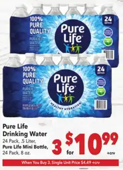 Vallarta Supermarkets Pure Life Drinking Water offer
