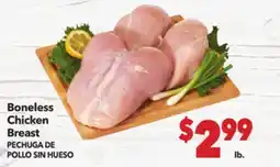 Vallarta Supermarkets Boneless Chicken Breast / PECHUGA DE POLLO SIN HUESO offer