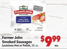Vallarta Supermarkets Farmer John Smoked Sausages offer