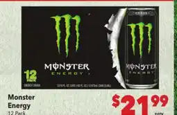 Vallarta Supermarkets Monster Energy offer