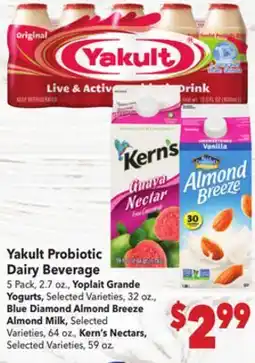 Vallarta Supermarkets Yakult Probiotic Dairy Beverage offer