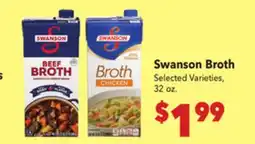 Vallarta Supermarkets Swanson Broth offer