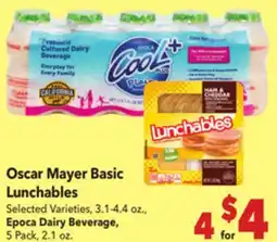 Vallarta Supermarkets Oscar Mayer Basic Lunchables offer