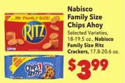 Vallarta Supermarkets Nabisco Family Size Chips Ahoy offer