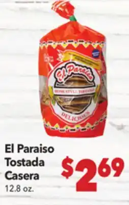 Vallarta Supermarkets El Paraiso Tostada Casera offer