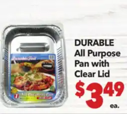 Vallarta Supermarkets DURABLE All Purpose Pan with Clear Lid offer