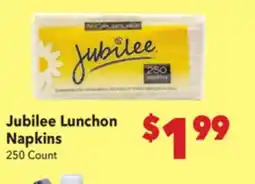Vallarta Supermarkets Jubilee Lunchon Napkins offer