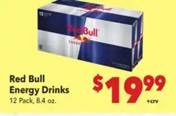 Vallarta Supermarkets Red Bull Energy Drinks offer