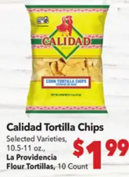 Vallarta Supermarkets Calidad Tortilla Chips offer