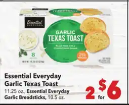 Vallarta Supermarkets Essential Everyday Garlic Texas Toast offer