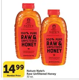 Albertsons Nature Nate's Raw Unfiltered Honey offer