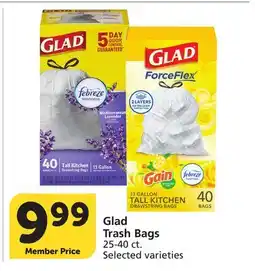 Albertsons Glad Trash Bags offer