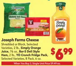 Vallarta Supermarkets Joseph Farms Cheese offer