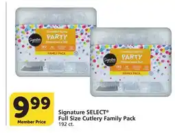 Albertsons Signature SELECT Full Size Cutlery Family Pack offer