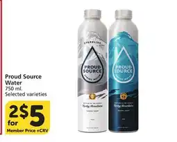 Albertsons Proud Source Water offer
