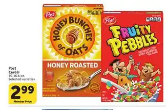 Albertsons Post Cereal offer