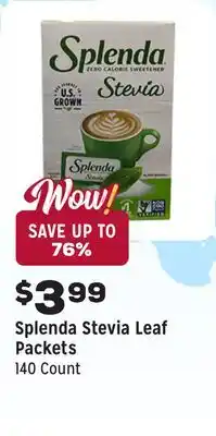 Grocery Outlet Stevia Leaf Packets offer