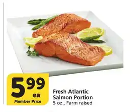 Albertsons Fresh Atlantic Salmon Portion offer