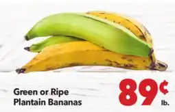 Vallarta Supermarkets Green or Ripe Plantain Bananas offer