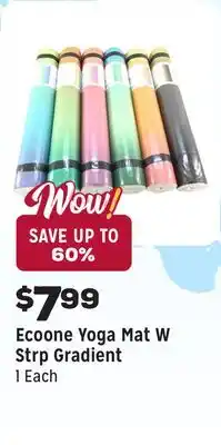 Grocery Outlet Yoga Mat W Strp Gradient offer