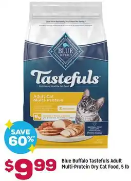 Grocery Outlet Blue Buffalo Tastefuls Adult Multi-Protein Dry Cat Food offer