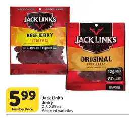 Albertsons Jack Link's Jerky offer