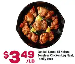 Grocery Outlet Randall Farms All Natural Boneless Chicken Leg Meat offer
