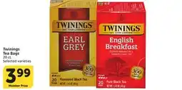 Vons Twinings Tea Bags offer