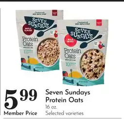 Pavilions Seven Sundays Protein Oats offer
