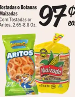 El Super Fresh Corn Tostadas or Aritos offer