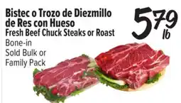 El Super Fresh Fresh Beef Chuck Steaks or Roast offer