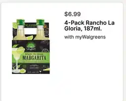 Walgreens 4-Pack Rancho La Gloria, 187ml offer